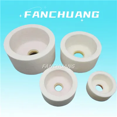 Roți de șlefuit din alumină topită albă cu cupă dreaptă